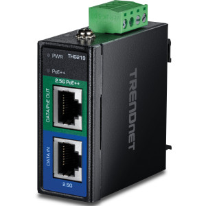 TRENDnet TI-IG219 95-watt Industrial Gigabit PoE+ Injector, IP50 rating